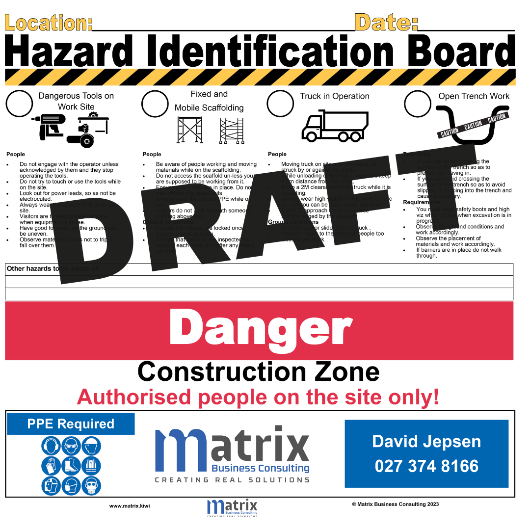Hazard board draft